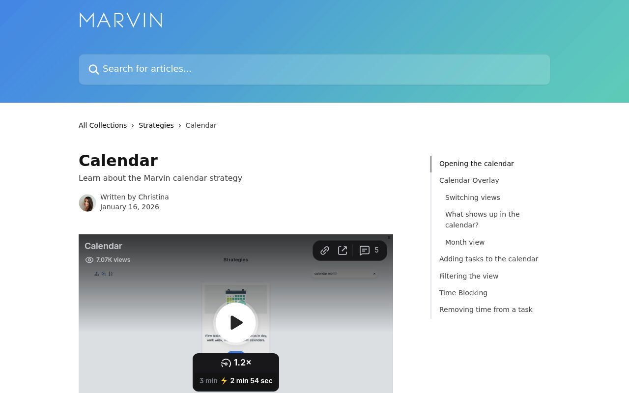 Screenshot of the Amazing Marvin en page — Amazing Marvin: Best for Customizable Habit and Schedule Strategies